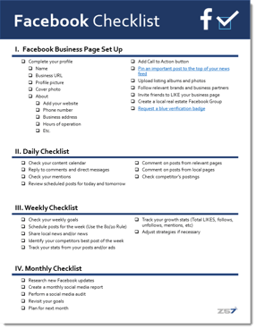 Facebook Checklist