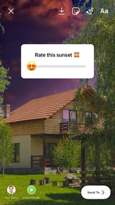 instagram sticker for stories - slider